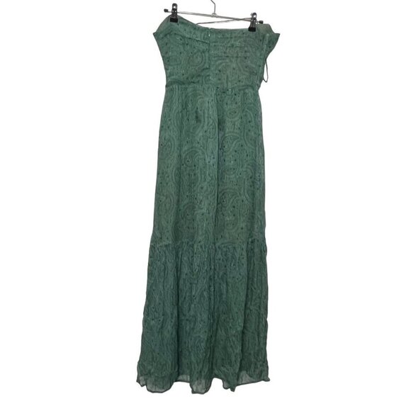 Suboo Stella Cut-Out Maxi Dress Green Women’s Size XS Halter Chiffon Flawed - Picture 7 of 13